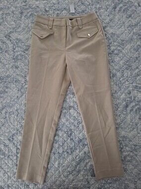 New York & Company Women's Cropped Dress Pants in Taupe